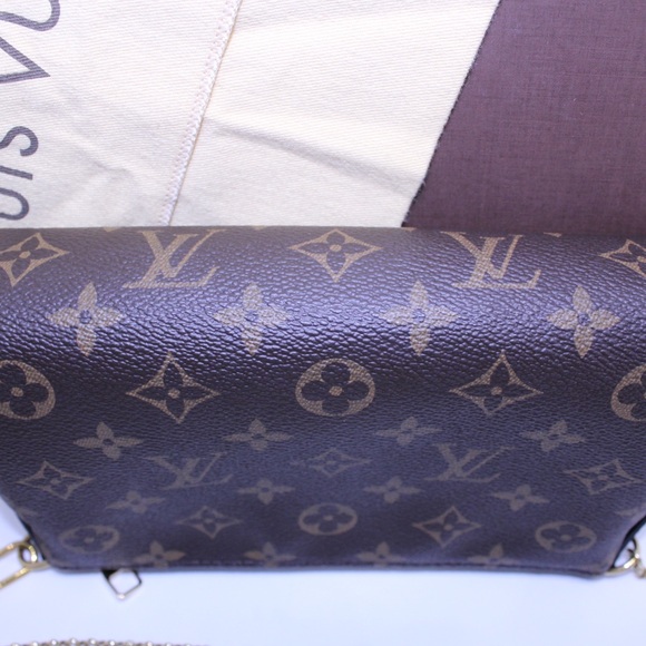 Louis Vuitton Pallas Clutch Monogram Noir with Chain & Strap - Picture 6 of 8